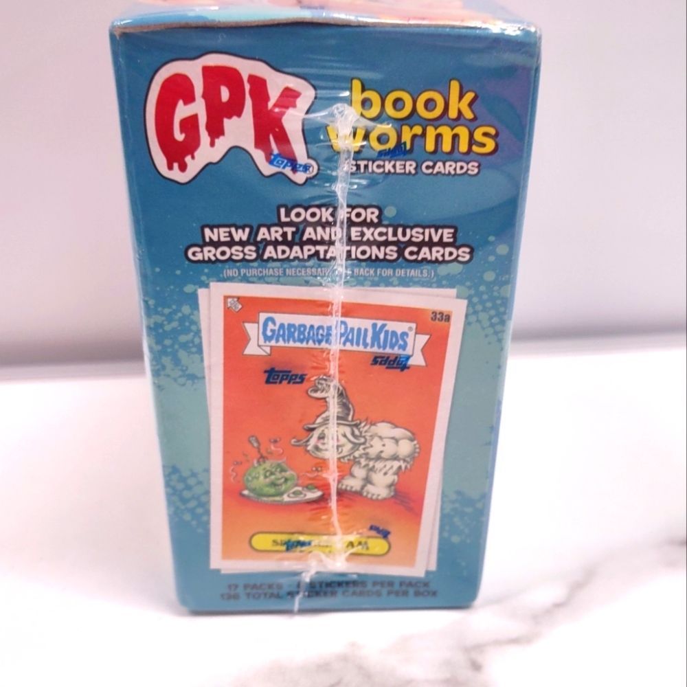 Topps Garbage Pail Kids Book Worms Sticker Cards Mega Box Factory Sealed - Picture 4 of 4